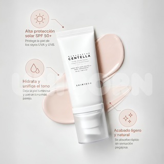 SKIN1004 Protector Solar Madagascar Centella Tone Brightening Tone-Up Sunscreen Iluminador 50 ml