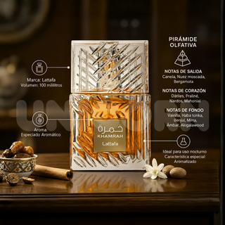 Lattafa Perfume Khamrah Eau de Parfum Unisex Dulce Especiado 100 ml
