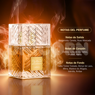 Lattafa Perfume Khamrah Eau de Parfum Unisex Dulce Especiado 100 ml