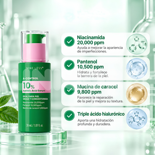 Nineless Sérum A-Control 10% Azelaic Acid Serum Antiacné con Ácido Azelaico 30 ml