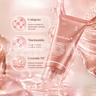 Medicube Mascarilla de Noche Collagen Night Wrapping Mask Reafirmante con Colágeno 75 ml