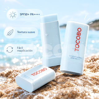 TOCOBO Protector Solar en Barra Cotton Soft Sun Stick SPF50+ Acabado Mate 19 g
