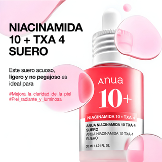 Anua Sérum Niacinamide 10% + TXA 4% Antimanchas 30 ml