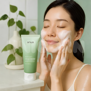 Anua Espuma Limpiadora Heartleaf Quercetinol Pore Deep Cleansing Foam Limpieza de Poros