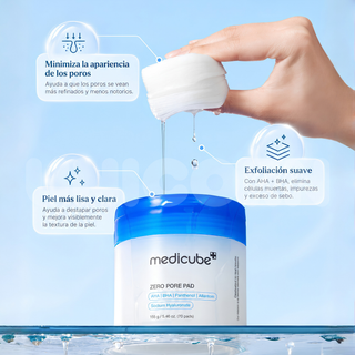Medicube Pads Zero Pore Pad 2.0 Minimizador de Poros 70 pads