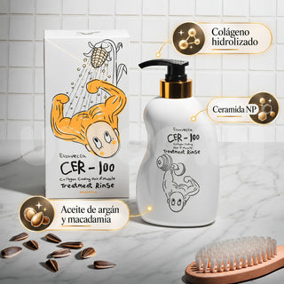 Elizavecca Acondicionador CER-100 Collagen Coating Hair Muscle Treatment Rinse con Colágeno 500 ml