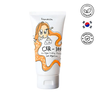 Elizavecca Tratamiento sin Enjuague Milky Piggy Collagen Coating Protein Ion Injection Reparador 50 ml