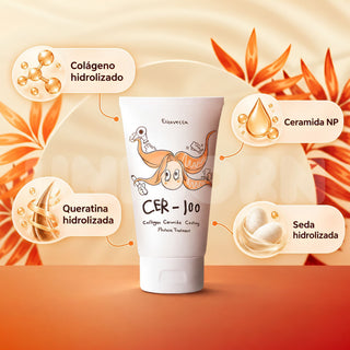 Elizavecca Tratamiento Capilar Milky Piggy Collagen Ceramide Coating Protein Treatment Reparador 100 ml