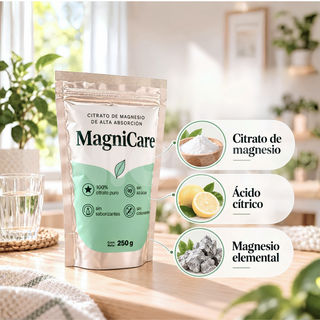 MagniCare Suplemento Citrato de Magnesio en Polvo Alta Absorción