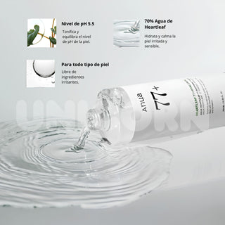 Anua Tónico Heartleaf 77% Soothing Toner Calmante 250ml