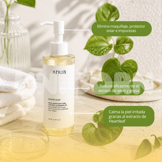 Anua Aceite Limpiador Heartleaf Pore Control Cleansing Oil Control de Poros 200 ml
