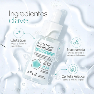APLB Sérum Glutathione Niacinamide Ampoule Serum Iluminador 40 ml