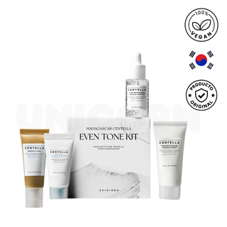 SKIN1004 Kit de Viaje Madagascar Centella Even Tone Kit Iluminador y Unificador 95 ml