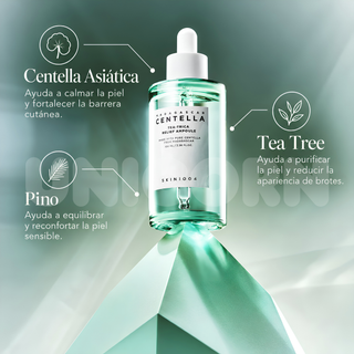 SKIN1004 Ampolla Madagascar Centella Tea-Trica Relief Ampoule Calmante para Acné 100 ml