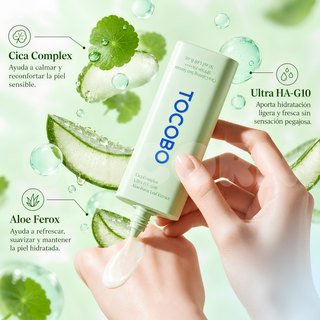 TOCOBO Protector Solar en Sérum Cica Calming Sun Serum Calmante con Centella 50 ml
