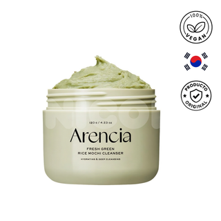Arencia Limpiador Fresh Green Rice Mochi Cleanser Purificante con Arroz 120 g