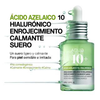 Anua Sérum Azelaic Acid 10 Hyaluron Redness Soothing Serum Anti-rojeces 30 ml