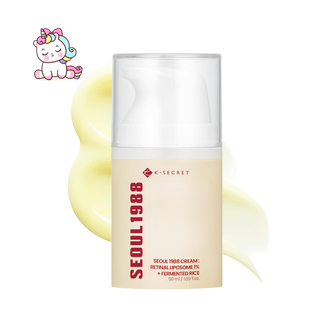 K-Secret Crema Seoul 1988 Cream Retinal Liposome 1% + Fermented Rice Antiedad 50 ml