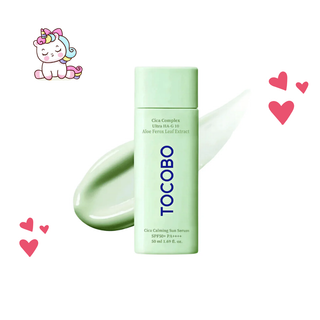 TOCOBO Protector Solar en Sérum Cica Calming Sun Serum Calmante con Centella 50 ml