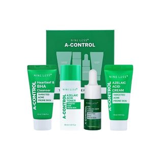 Nineless Kit Mini A-Control Antiacné con Ácido Azelaico 4 piezas