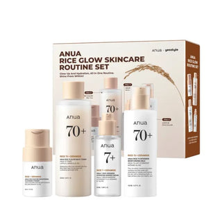 Anua Set Rice Glow Routine Iluminador con Arroz 4 piezas