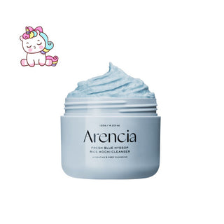 Arencia Limpiador Fresh Blue Hyssop Rice Mochi Cleanser Purificante con Hisopo Azul 120 g