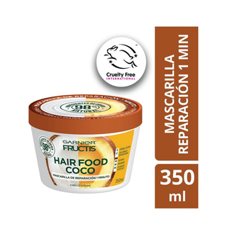 Garnier Mascarilla Capilar Fructis Hair Food Coco Nutritiva con Aceite de Coco 350 ml