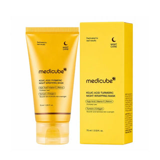 Medicube Mascarilla de Noche Kojic Acid Turmeric Night Wrapping Mask Antimanchas 75 ml