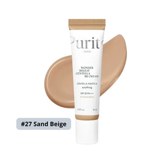 Purito Seoul BB Cream Wonder Releaf Centella Tono 27 Sand Beige FPS 30 Calmante 30 ml