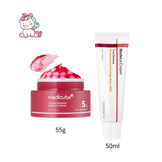 Dúo Antimanchas y Reparador Medicube TXA Capsule Cream + Centellian24 Madeca Cream